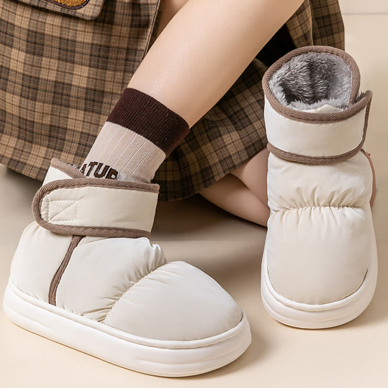 Plus Size Warm High Top Slippers - image 1