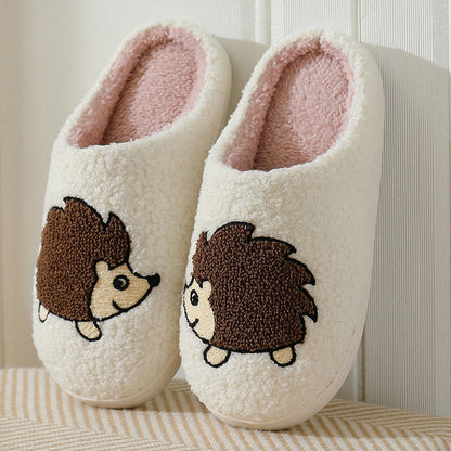 Plus Size Hedgehog Slippers - White - EU44-45(US9-10) - image 4