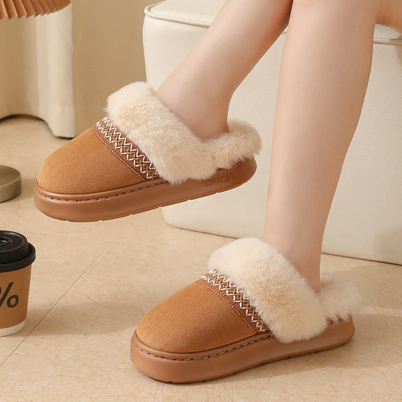 Plus Size Lace Ethnic Style Slippers - image 4