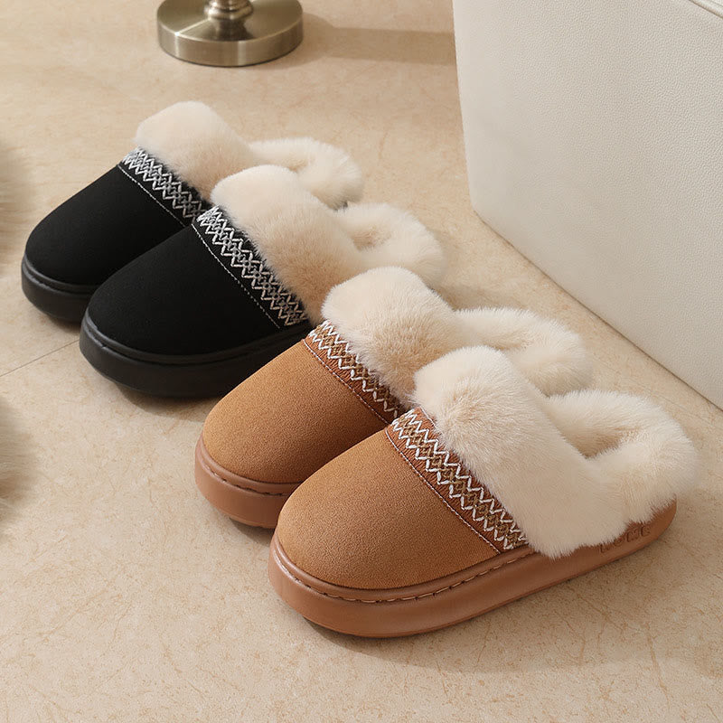 Plus Size Lace Ethnic Style Slippers - image 7