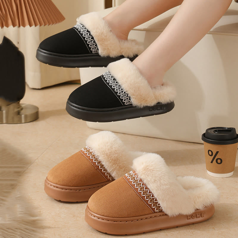 Plus Size Lace Ethnic Style Slippers - image 2