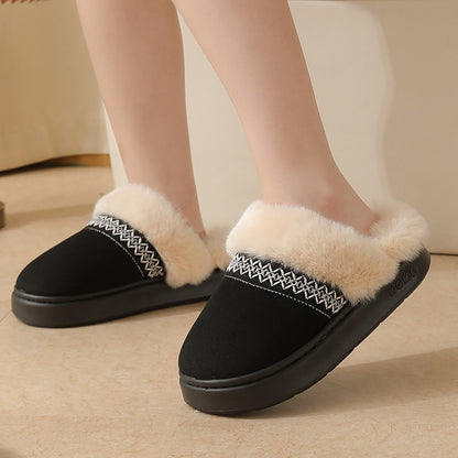 Plus Size Lace Ethnic Style Slippers - image 5