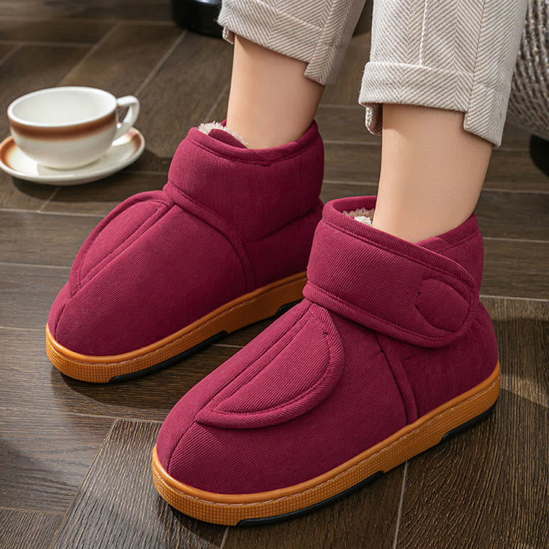 Plus Size Wind Blocking Winter Slippers - image 0