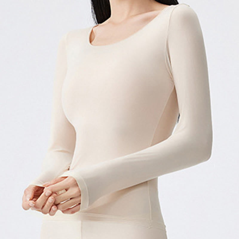 High Stretch Base Layer Top - Beige - XL - image 11