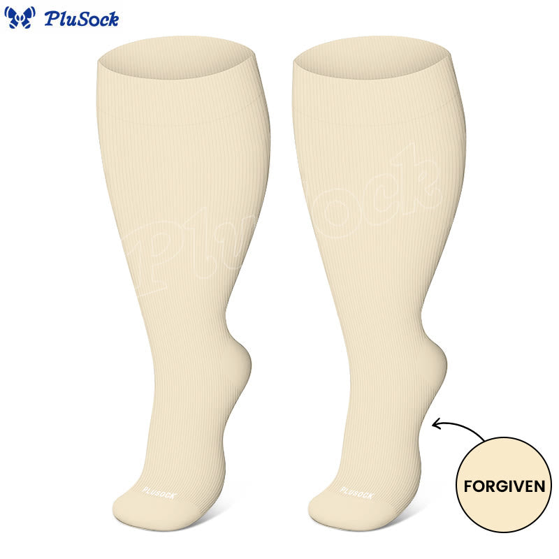 Plus Size Forgiven Blessed Redeemed Compression Socks(3 Pairs) - image 11