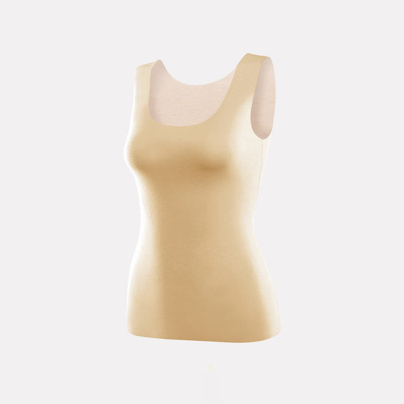 Seamless U Neck Stretch Base Layer Vest - Nude - 3XL - image 6