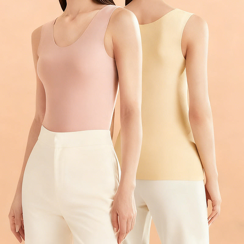 Seamless U Neck Stretch Base Layer Vest - image 4