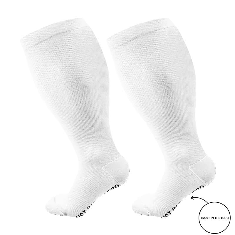 Plus Size Trust In The Lord  Compression Socks(3 Pairs) - image 7