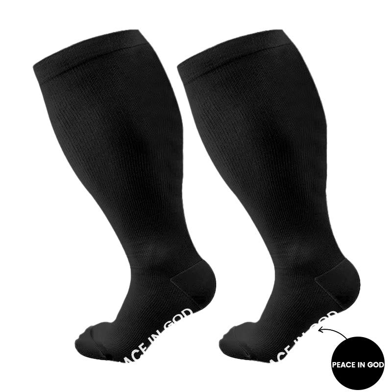 Plus Size Trust In The Lord  Compression Socks(3 Pairs) - image 5