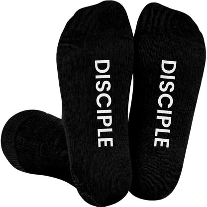 Plus Size Reborn Disciple Joyful Compression Socks(3 Pairs) - Black(1 Pair) - 4XL - image 4