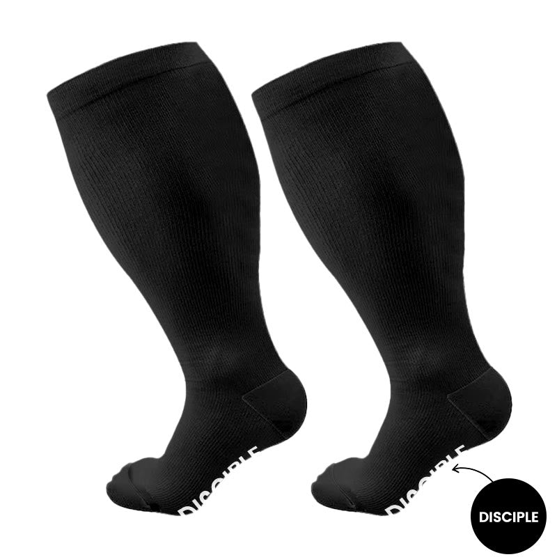 Plus Size Reborn Disciple Joyful Compression Socks(3 Pairs) - image 6