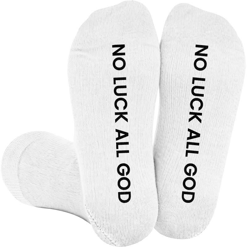 Plus Size Walk With God Compression Socks(3 Pairs) - White(1 Pair) - 4XL - image 2