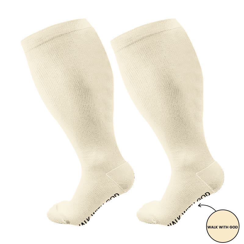 Plus Size Walk With God Compression Socks(3 Pairs) - image 5