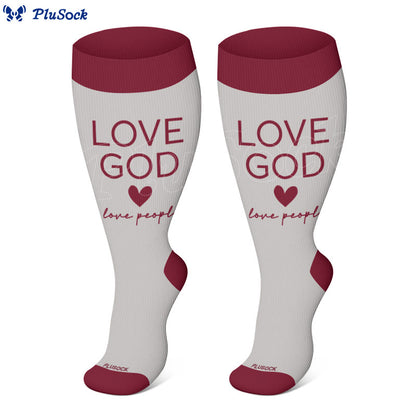 Plus Size Christian Faith Compression Socks - image 6