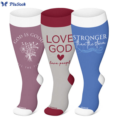 Plus Size Faith Christia Compression Socks - image 0