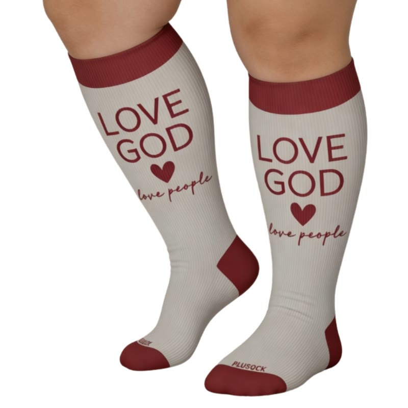 Plus Size Christian Faith Compression Socks - image 2