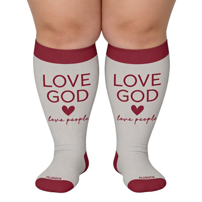 Plus Size Faith Christia Compression Socks - image 1
