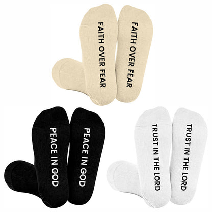 Plus Size Trust In The Lord  Compression Socks(3 Pairs) - image 0
