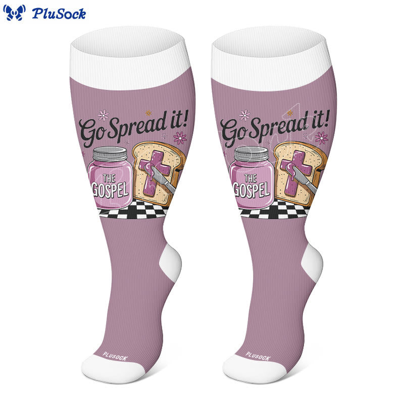 Plus Size Coffee Faith Compression Socks(3 Pairs) - image 2