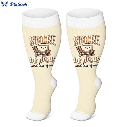 Plus Size Coffee Faith Compression Socks(3 Pairs) - image 4