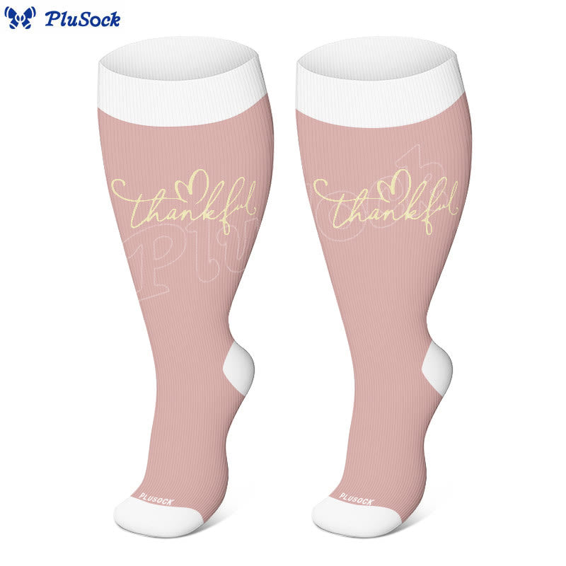 Plus Size Christian Faith Quote Compression Socks(3 Pairs) - image 3