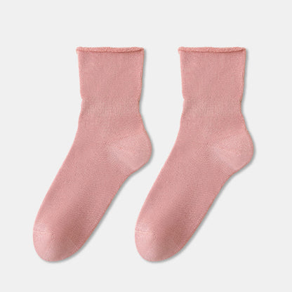 Skin Friendly Sleep Socks(2 Pairs) - Pink - EU36-45(US3-11) - image 16