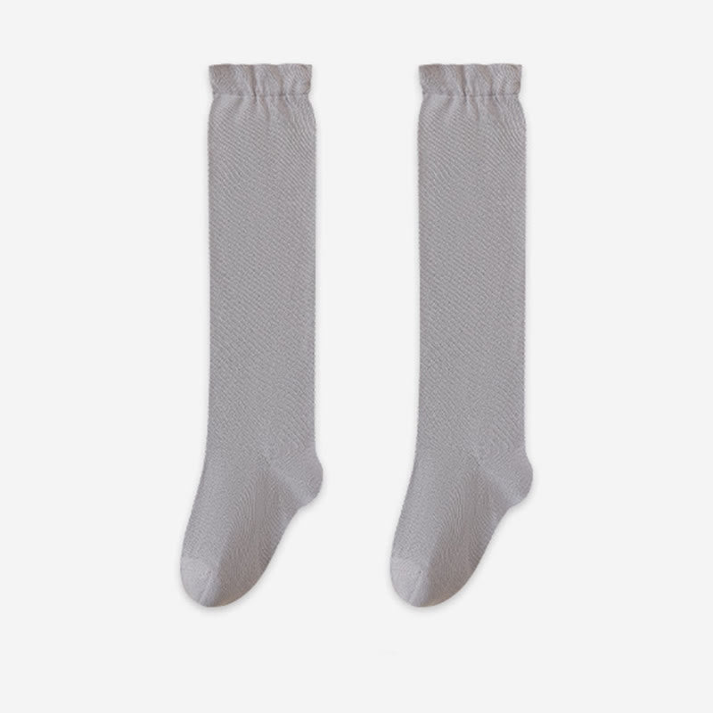Breathable Soft Knee High Sleep Socks(3 Pairs) - Light Gray - EU36-39(US3-6) - image 16