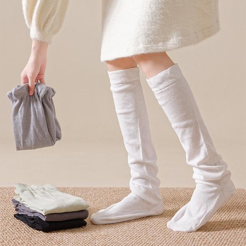 Breathable Soft Knee High Sleep Socks(3 Pairs) - image 2