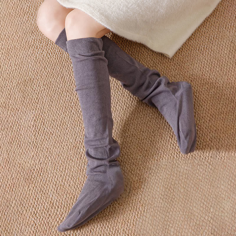 Breathable Soft Knee High Sleep Socks(3 Pairs) - image 11