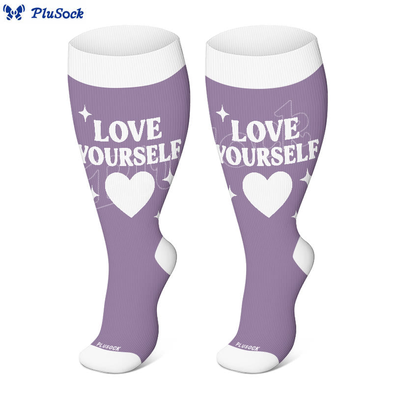 Plus Size Girl Power Confidence Compression Socks(3 Pairs) - image 4