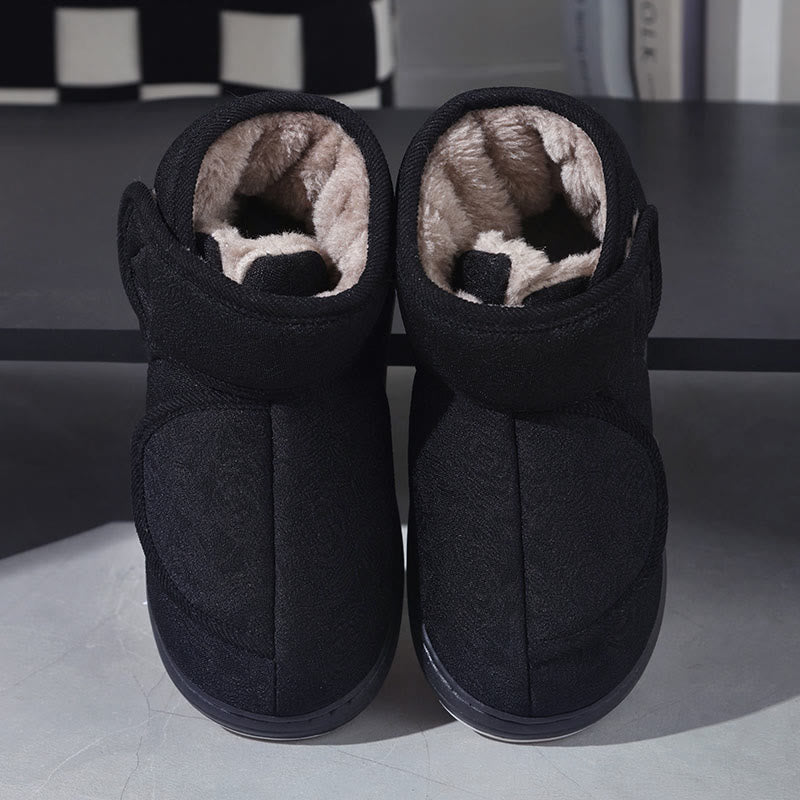 Plus Size Floral Print Slippers - Black - EU44-45(US9-10) - image 13