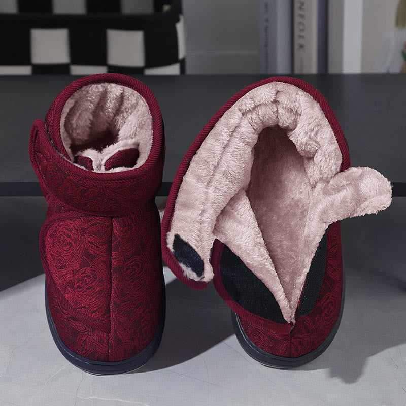 Plus Size Floral Print Slippers - image 7