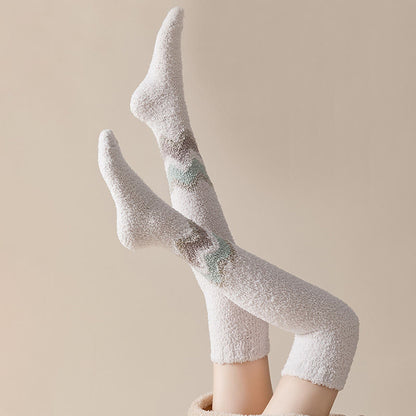 Knee High Coral Fleece Sleep Socks(2 Pairs) - image 5