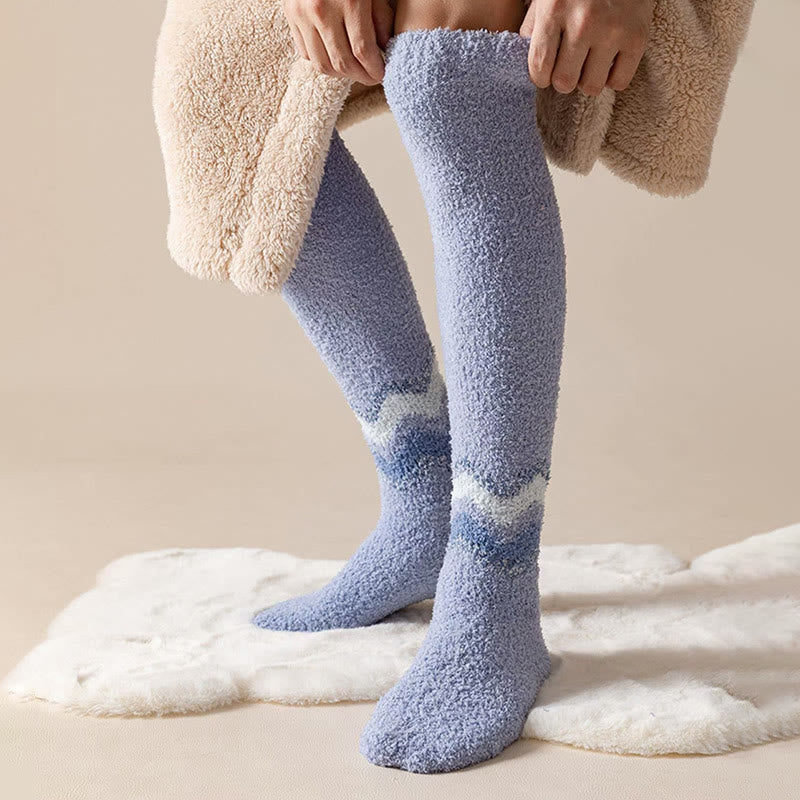Knee High Coral Fleece Sleep Socks(2 Pairs) - image 7