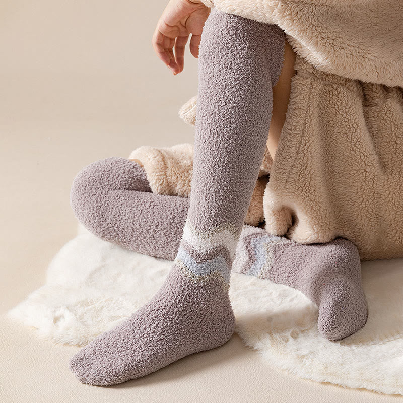 Knee High Coral Fleece Sleep Socks(2 Pairs) - image 10