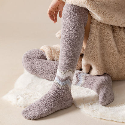 Knee High Coral Fleece Sleep Socks(2 Pairs) - image 10