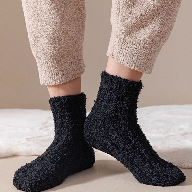 Solid Color Sleep Socks - image 9