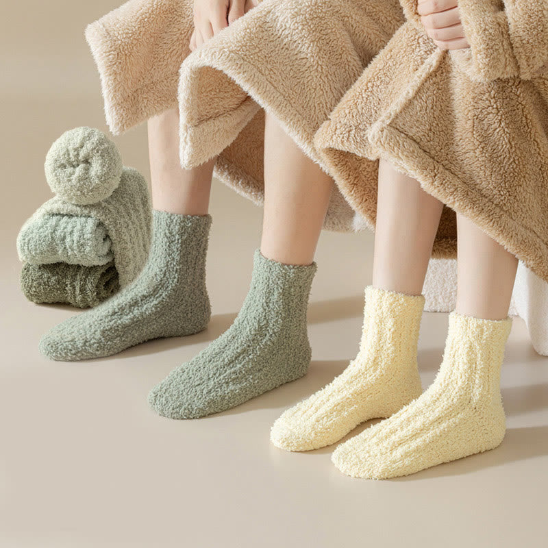 Solid Color Sleep Socks - image 1