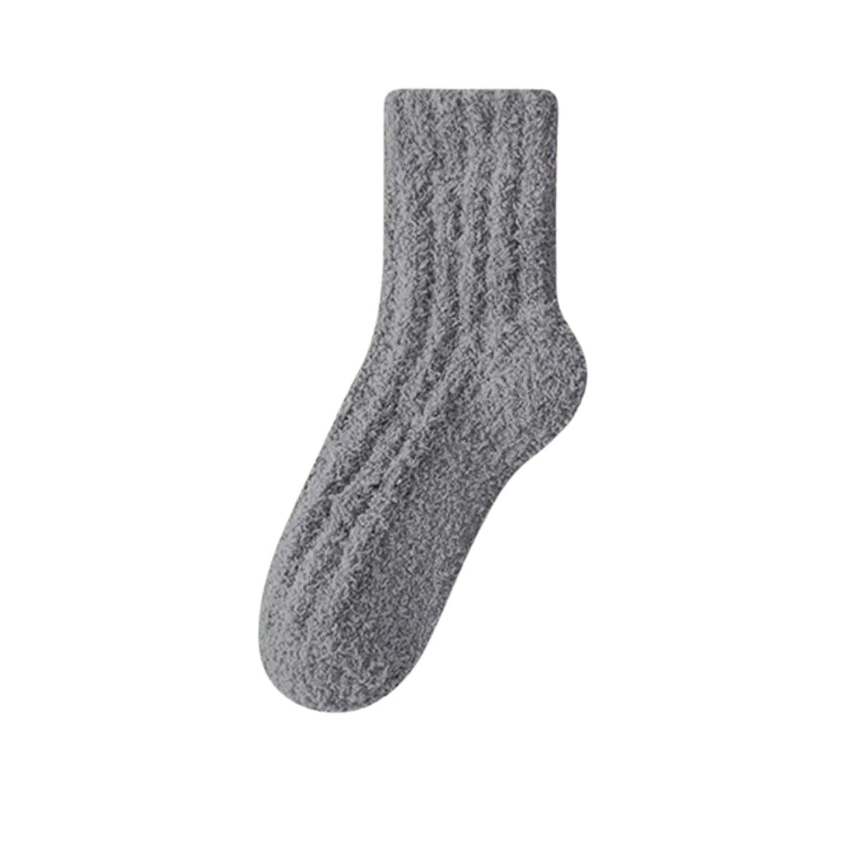 Solid Color Sleep Socks - Dark Grey - EU43-48(US9-13) - image 19