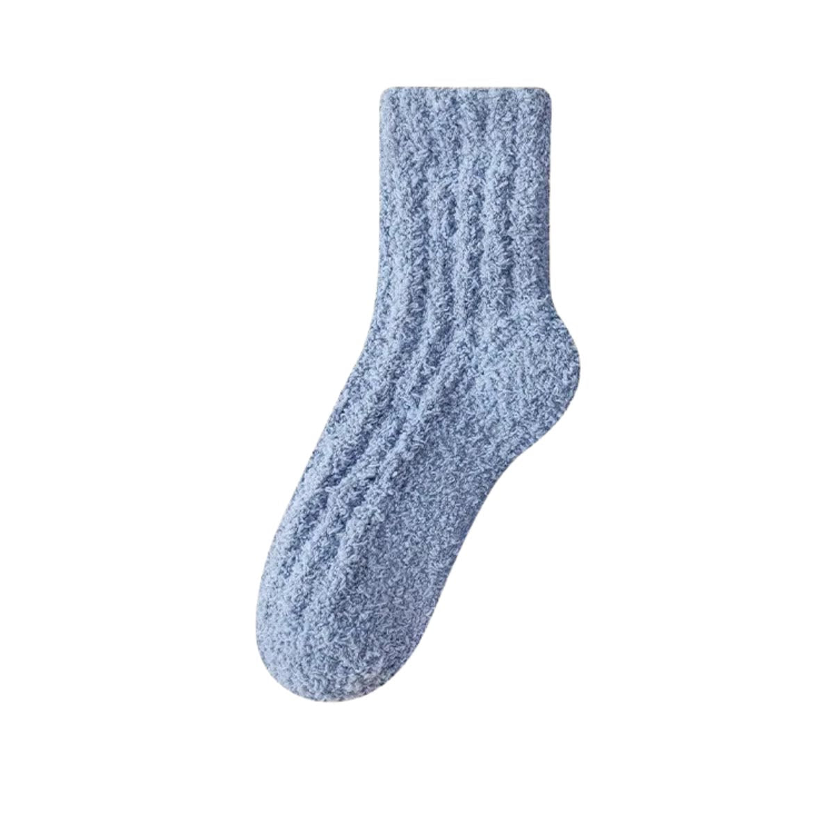 Solid Color Sleep Socks - Blue - EU43-48(US9-13) - image 21