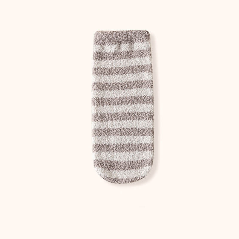 Wide stripes Sleep Socks(3 Pairs) - Coffee - EU36-42(US3-8.5) - image 15