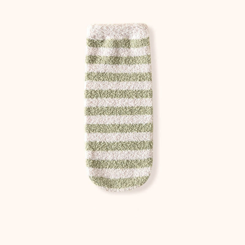Wide stripes Sleep Socks(3 Pairs) - Green - EU36-42(US3-8.5) - image 13
