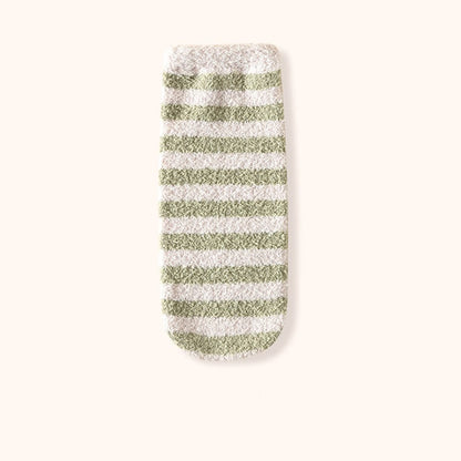Wide stripes Sleep Socks(3 Pairs) - Green - EU36-42(US3-8.5) - image 13