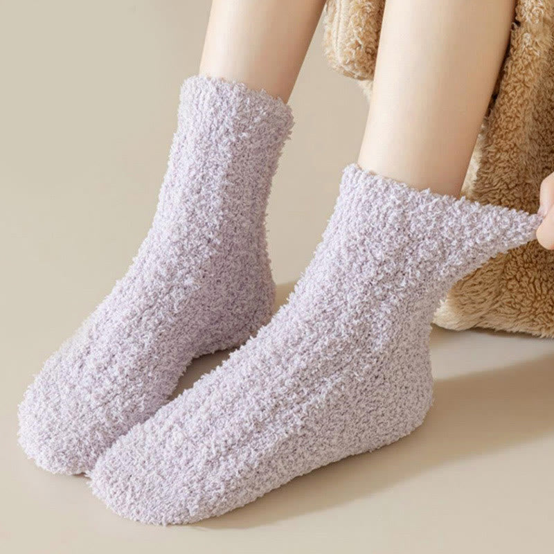 Coral fleece Winter Sleep Socks(7 Pairs) - image 2