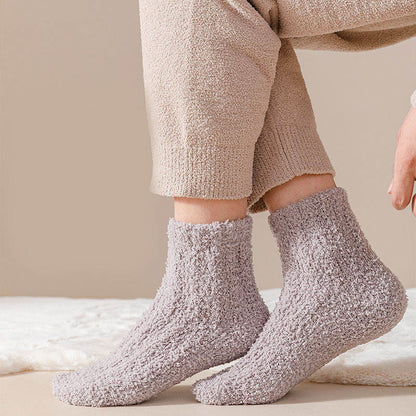 Coral fleece Winter Sleep Socks(7 Pairs) - image 11
