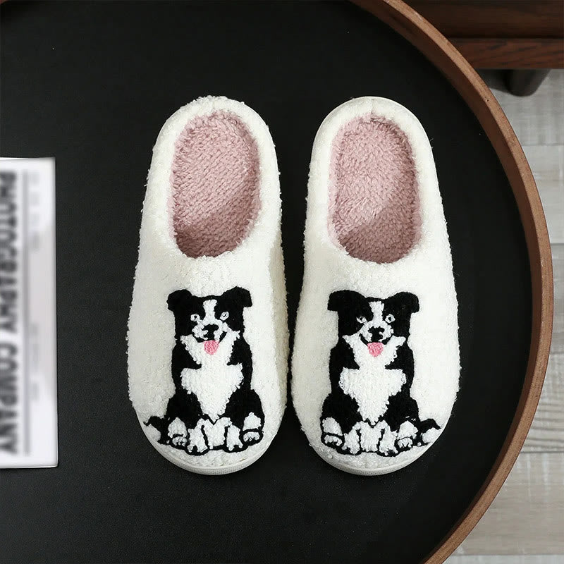 Plus Size Border Collie Slippers - image 0