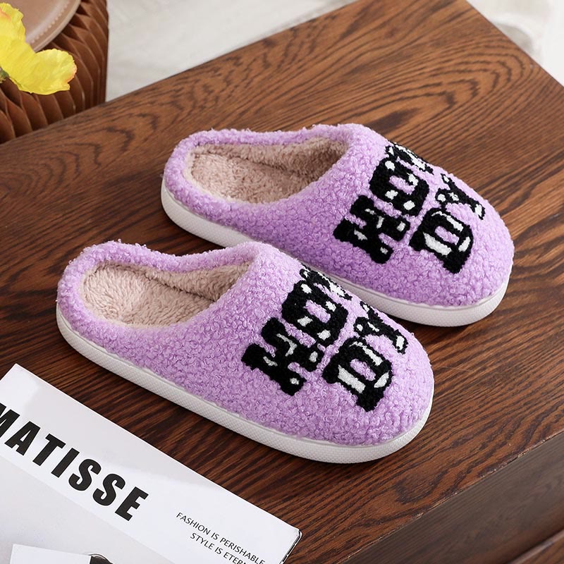 Plus Size Howdy Slippers - Purple - EU44-45(US10-11) - image 7
