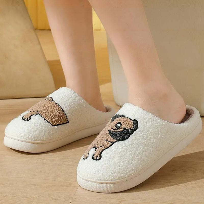Plus Size Pug Slippers - image 1