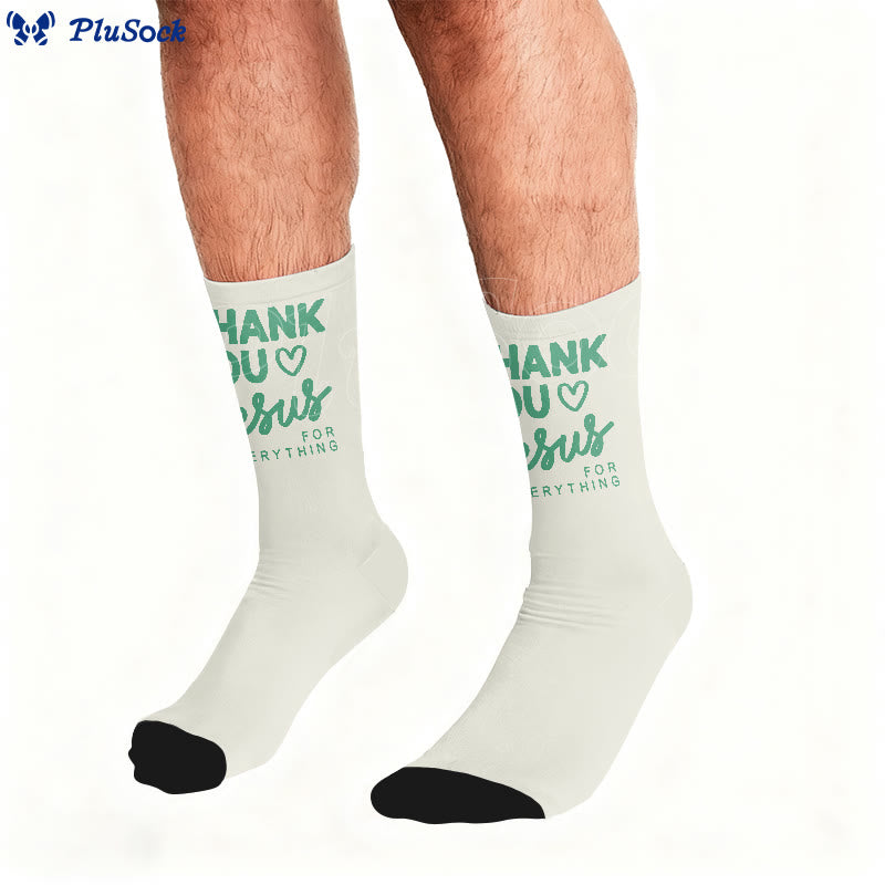 Thank You Jesus Quarter Socks - image 2