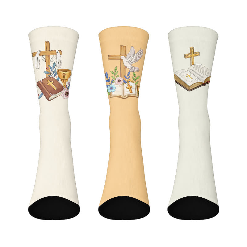 Cross Pigeon Quarter Socks - Multicolor - EU37-44(US4-10) - image 1